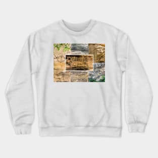 Autograph Rock Santa Fe Trail Oklahoma Collage Crewneck Sweatshirt